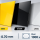 0,50mm Kalınlığında 1000x2000mm Ebatında Sarı Boyalı Alüminyum Levha